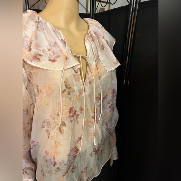 H&M floral blouse sz L. - Picture 8 of 10